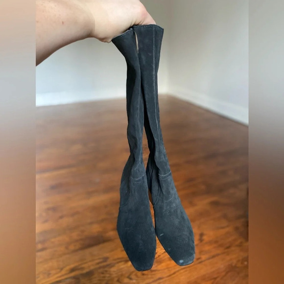 Blondo Knee Boots Waterproof Cow Suede Quiet Luxury Streetwear Date Night Y2K - Picture 5 of 12